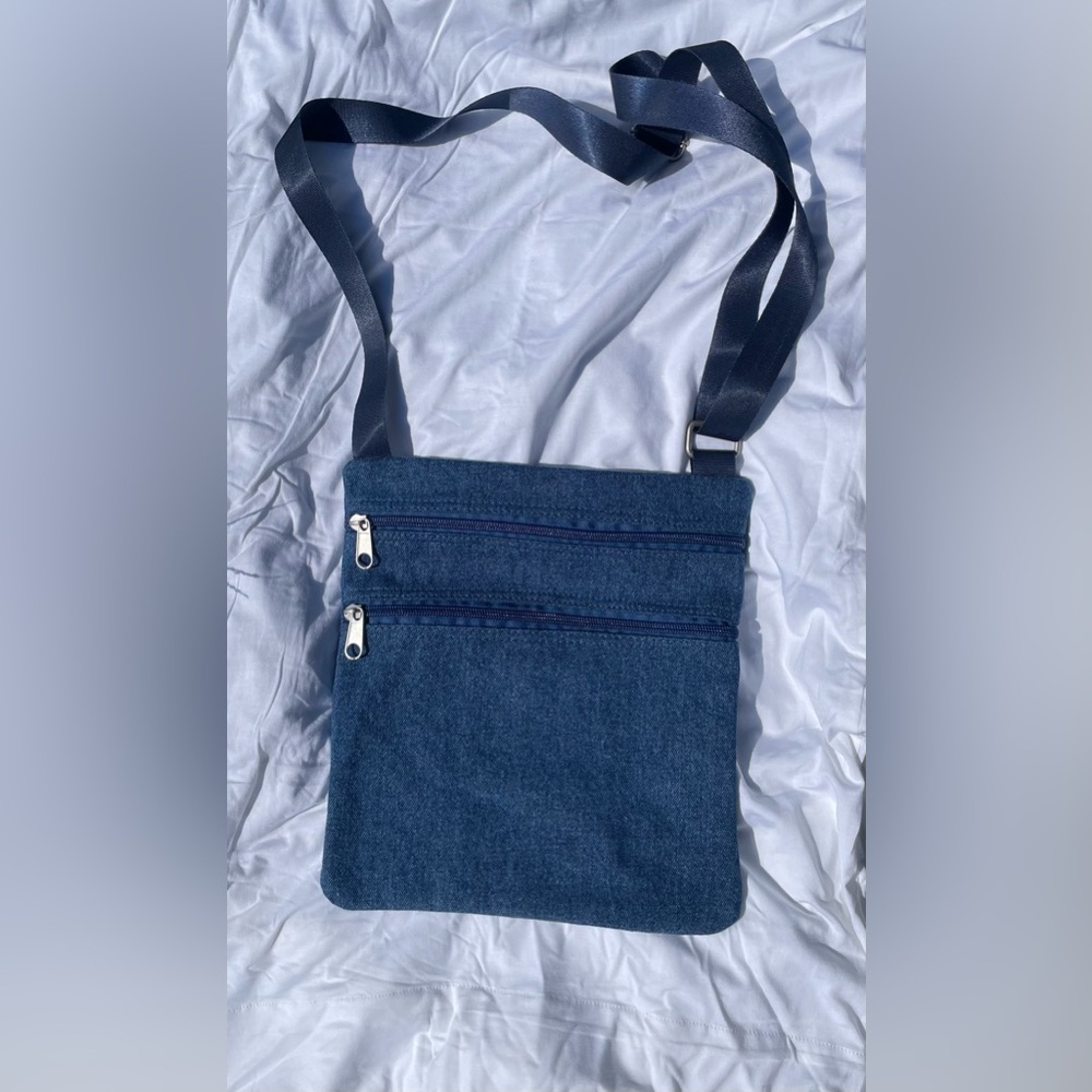 Blue Jean Crossbody Bag
